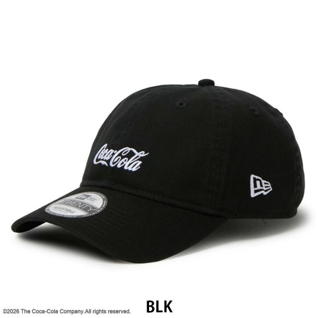 ニューエラ キャップ コカコーラ コラボ 9TWENTY NEW ERA 15154852 15154853 クロームホワイト ブラック コットン サイズ調節 メンズ レディース ユニセックス 帽子 アウトドア プレゼント ギフト