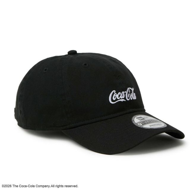 ニューエラ キャップ コカコーラ コラボ 9TWENTY NEW ERA 15154852 15154853 クロームホワイト ブラック コットン サイズ調節 メンズ レディース ユニセックス 帽子 アウトドア プレゼント ギフト