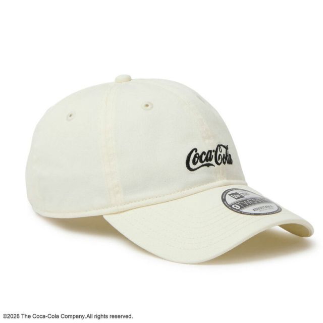 ニューエラ キャップ コカコーラ コラボ 9TWENTY NEW ERA 15154852 15154853 クロームホワイト ブラック コットン サイズ調節 メンズ レディース ユニセックス 帽子 アウトドア プレゼント ギフト