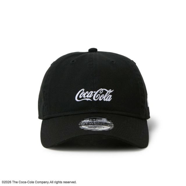 ニューエラ キャップ コカコーラ コラボ 9TWENTY NEW ERA 15154852 15154853 クロームホワイト ブラック コットン サイズ調節 メンズ レディース ユニセックス 帽子 アウトドア プレゼント ギフト