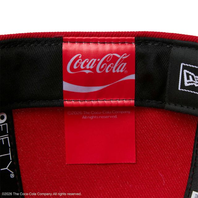 ニューエラ キャップ コカコーラ コラボ 59FIFTY NEW ERA 15154862 スカーレット 7 1/2 7 3/8 ポリエステル 赤 レッド メンズ レディース ユニセックス 帽子 アウトドア プレゼント ギフト