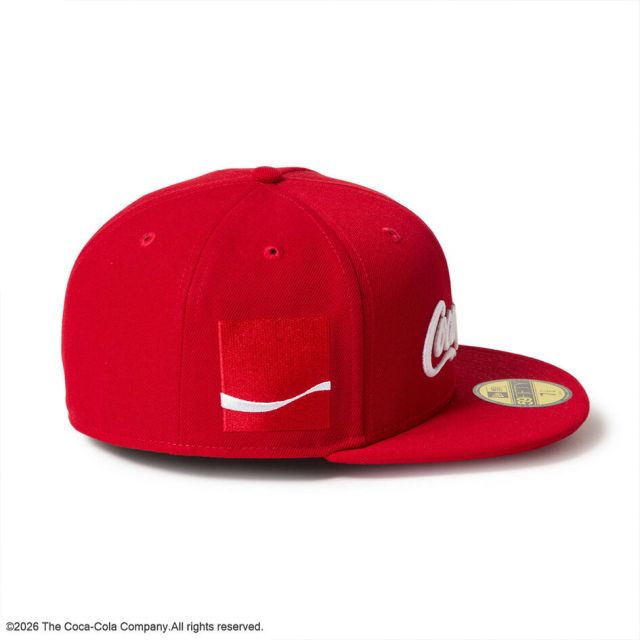 ニューエラ キャップ コカコーラ コラボ 59FIFTY NEW ERA 15154862 スカーレット 7 1/2 7 3/8 ポリエステル 赤 レッド メンズ レディース ユニセックス 帽子 アウトドア プレゼント ギフト