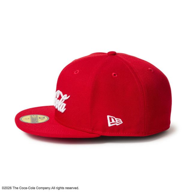 ニューエラ キャップ コカコーラ コラボ 59FIFTY NEW ERA 15154862 スカーレット 7 1/2 7 3/8 ポリエステル 赤 レッド メンズ レディース ユニセックス 帽子 アウトドア プレゼント ギフト