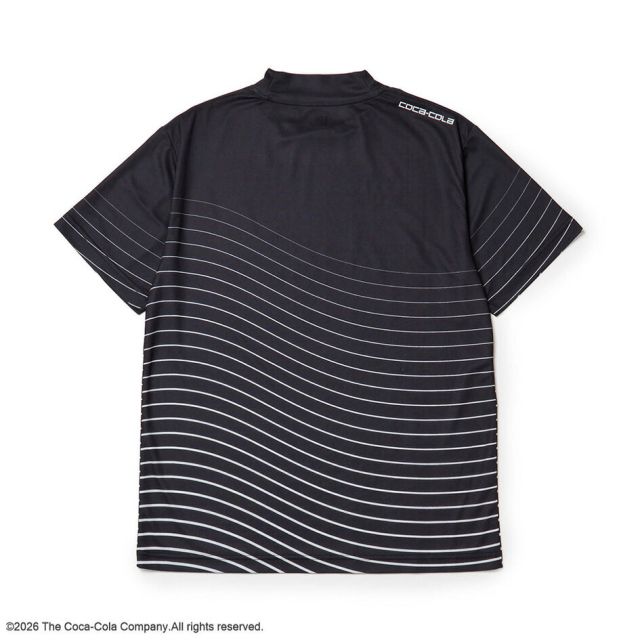 ニューエラ ゴルフウェア モックネック NEW ERA 15154971 15154972 コカコーラ コラボ 半袖 Tシャツ ポリエステル オフホワイト ブラック メンズ レディース ユニセックス ゴルフ スポーツ 秋 プレゼント ギフト