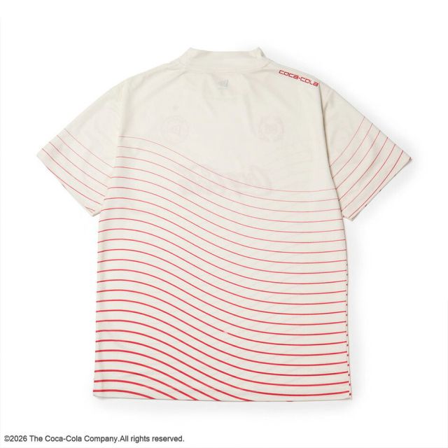 ニューエラ ゴルフウェア モックネック NEW ERA 15154971 15154972 コカコーラ コラボ 半袖 Tシャツ ポリエステル オフホワイト ブラック メンズ レディース ユニセックス ゴルフ スポーツ 秋 プレゼント ギフト