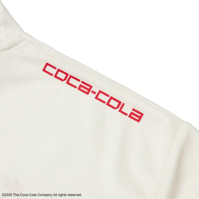 ニューエラ ゴルフウェア モックネック NEW ERA 15154971 15154972 コカコーラ コラボ 半袖 Tシャツ ポリエステル オフホワイト ブラック メンズ レディース ユニセックス ゴルフ スポーツ 秋 プレゼント ギフト