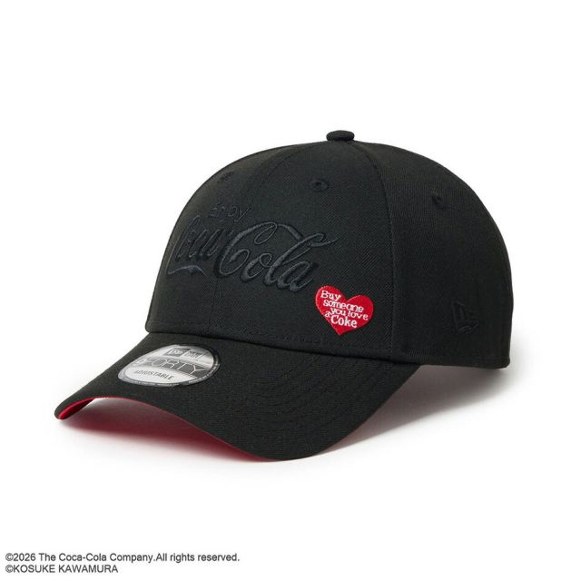 ニューエラ キャップ コカコーラ コラボ 河村康輔 9FORTY NEW ERA 15156410 ブラック コラージュ ポリエステル フリーサイズ サイズ調節 メンズ レディース ユニセックス 帽子 限定 プレゼント ギフト