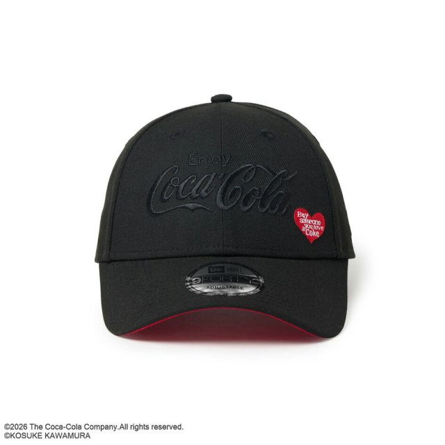 ニューエラ キャップ コカコーラ コラボ 河村康輔 9FORTY NEW ERA 15156410 ブラック コラージュ ポリエステル フリーサイズ サイズ調節 メンズ レディース ユニセックス 帽子 限定 プレゼント ギフト