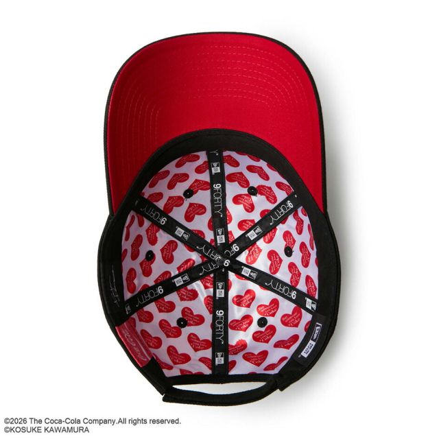 ニューエラ キャップ コカコーラ コラボ 河村康輔 9FORTY NEW ERA 15156410 ブラック コラージュ ポリエステル フリーサイズ サイズ調節 メンズ レディース ユニセックス 帽子 限定 プレゼント ギフト