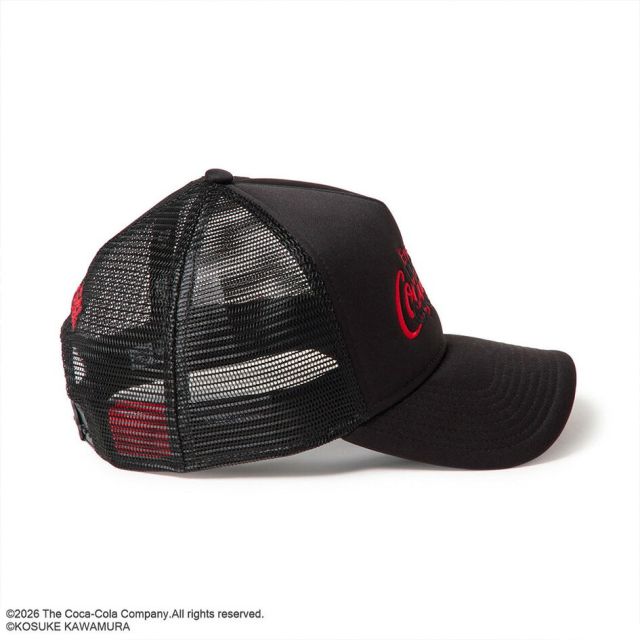 ニューエラ キャップ コカコーラ コラボ 河村康輔 9FORTY A-Frame トラッカー 15156434 NEW ERA ブラック メッシュ サイズ調節 メンズ レディース ユニセックス 帽子 限定 プレゼント ギフト