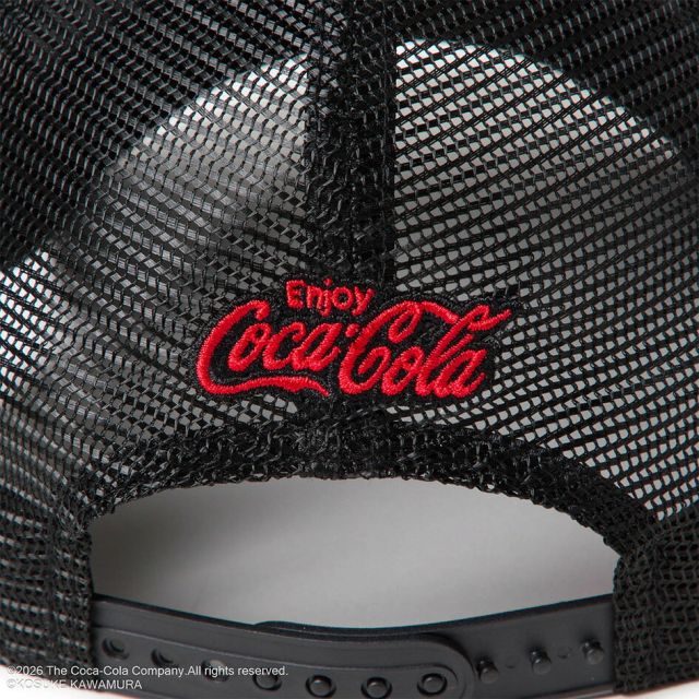 ニューエラ キャップ コカコーラ コラボ 河村康輔 9FORTY A-Frame トラッカー 15156434 NEW ERA ブラック メッシュ サイズ調節 メンズ レディース ユニセックス 帽子 限定 プレゼント ギフト