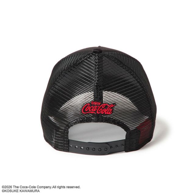 ニューエラ キャップ コカコーラ コラボ 河村康輔 9FORTY A-Frame トラッカー 15156434 NEW ERA ブラック メッシュ サイズ調節 メンズ レディース ユニセックス 帽子 限定 プレゼント ギフト