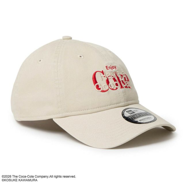 ニューエラ キャップ コカコーラ コラボ 河村康輔 9TWENTY NEW ERA 15156506 15156507 15156508 ホワイト クロームホワイト ブラック サイズ調節 メンズ レディース ユニセックス 帽子 限定 プレゼント