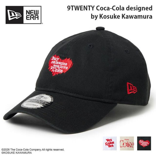 ニューエラ キャップ コカコーラ コラボ 河村康輔 9TWENTY NEW ERA 15156506 15156507 15156508 ホワイト クロームホワイト ブラック サイズ調節 メンズ レディース ユニセックス 帽子 限定 プレゼント