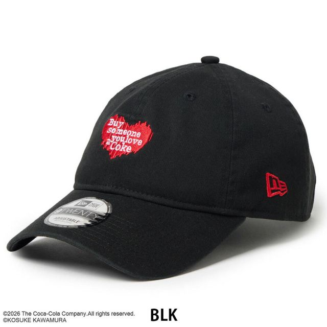 ニューエラ キャップ コカコーラ コラボ 河村康輔 9TWENTY NEW ERA 15156506 15156507 15156508 ホワイト クロームホワイト ブラック サイズ調節 メンズ レディース ユニセックス 帽子 限定 プレゼント