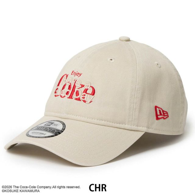 ニューエラ キャップ コカコーラ コラボ 河村康輔 9TWENTY NEW ERA 15156506 15156507 15156508 ホワイト クロームホワイト ブラック サイズ調節 メンズ レディース ユニセックス 帽子 限定 プレゼント