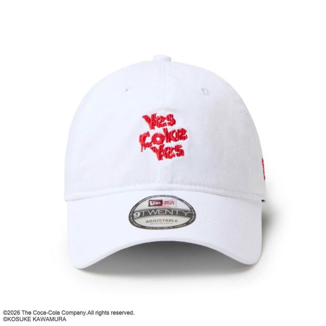 ニューエラ キャップ コカコーラ コラボ 河村康輔 9TWENTY NEW ERA 15156506 15156507 15156508 ホワイト クロームホワイト ブラック サイズ調節 メンズ レディース ユニセックス 帽子 限定 プレゼント