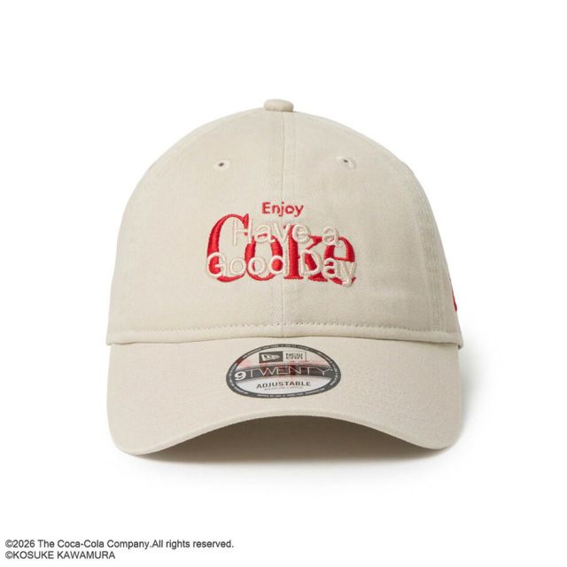 ニューエラ キャップ コカコーラ コラボ 河村康輔 9TWENTY NEW ERA 15156506 15156507 15156508 ホワイト クロームホワイト ブラック サイズ調節 メンズ レディース ユニセックス 帽子 限定 プレゼント
