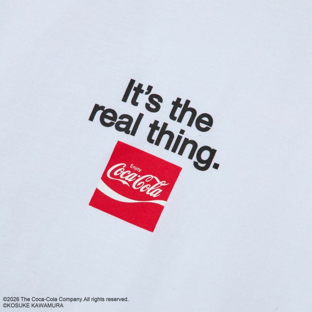 ニューエラ Tシャツ 半袖 コカコーラ コラボ 河村康輔 15159357 NEW ERA ホワイト コットン 8オンス レギュラーフィット メンズ レディース ユニセックス Coke 限定 プレゼント ギフト メール便