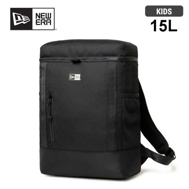 ニューエラ リュック カバン キッズ 子供 NEW ERA 2023 SS YOUTH BOX PACK ユースボックスパック (14521295) デイパック バッグ ブラック 15L 新生活 通学 プレゼント (240305)