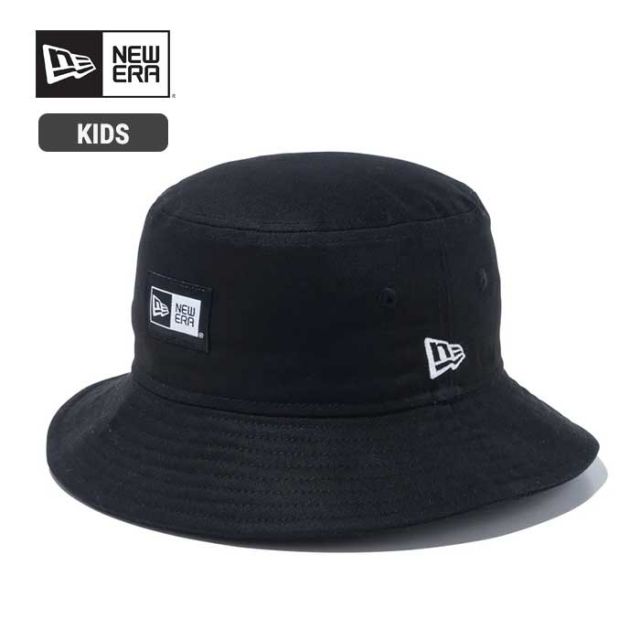 ニューエラ 帽子 キッズ ハット NEW ERA KIDS Kid's バケット01 Box Logo ボックスロゴ 13762876  コットン メール便 (240305)