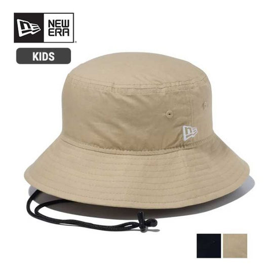 ニューエラ 帽子 キッズ ハット NEW ERA Kid's アドベンチャーライト 男の子 女の子 ユニセックス Typewriter タイプライター 子供服 ジュニア 軽量 コットン ベージュ ブラック 手洗い可能 ウォッシャブル 春夏 S / M / L / XL (240404)