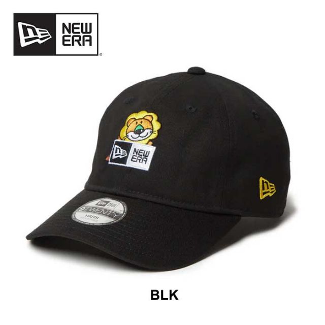 ニューエラ キャップ キッズ newera Youth 9TWENTY たべっ子どうぶつ らいおん ねこ ボックスロゴ ブラック ニューオリーブ TABEKKO ユース イージースナップ (241011)