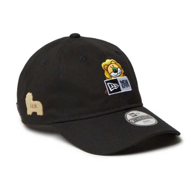ニューエラ キャップ キッズ newera Youth 9TWENTY たべっ子どうぶつ らいおん ねこ ボックスロゴ ブラック ニューオリーブ TABEKKO ユース イージースナップ (241011)