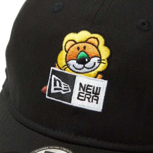 ニューエラ キャップ キッズ newera Youth 9TWENTY たべっ子どうぶつ らいおん ねこ ボックスロゴ ブラック ニューオリーブ TABEKKO ユース イージースナップ (241011)