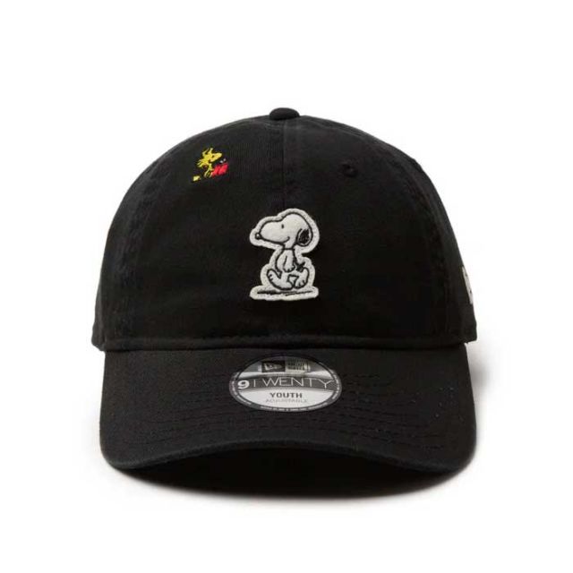 ニューエラ キャップ キッズ NEWERA YTH920 PEANUTS SNOOPY ピーナッツ スヌーピー ウッドストック フェルトパッチ 帽子 子供服 ジュニア (250130)