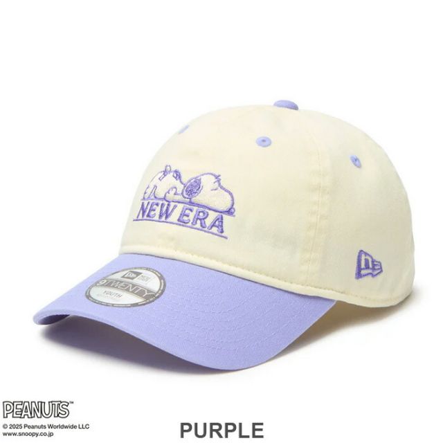 YTH 920 PEANUTS NEWERA キッズ Youth 9TWENTY PEANUTS ニューエラ スヌーピー キャップ キッズ ピーナッツ 帽子 子供用 ブラック 9TWENTY PEANUTS クロスストラップ (250411)