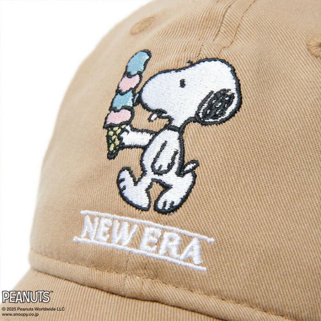 YTH 920 PEANUTS ICECREAM キッズ Youth 9TWENTY PEANUTS アイスクリーム ニューエラ スヌーピー キャップ キッズ ピーナッツ 帽子 ブラック 子供用 ユースサイズ 9TWENTY PEANUTS (250411)