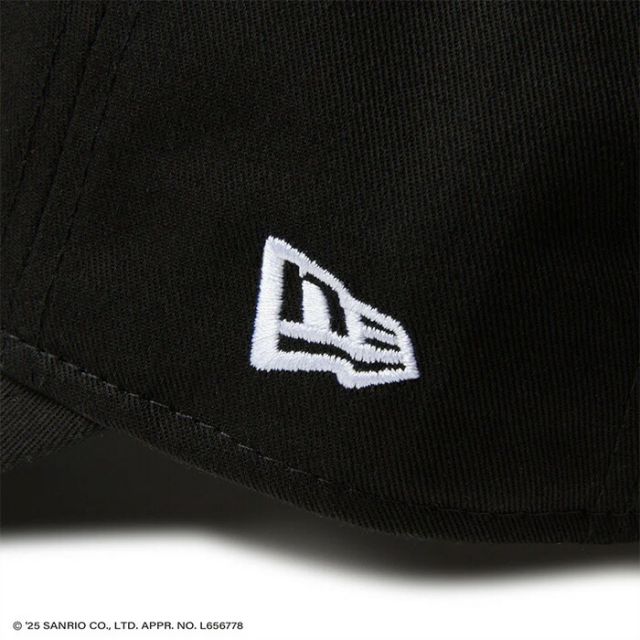 YTH 920 KITTY NECAP キッズ Youth 9TWENTY HELLO KITTY キャップ ニューエラ ハローキティ キャップ コラボ 9TWENTY キッズ ユースサイズ クロスストラップ ブラック 女の子 男の子 帽子 子供用  (250411)