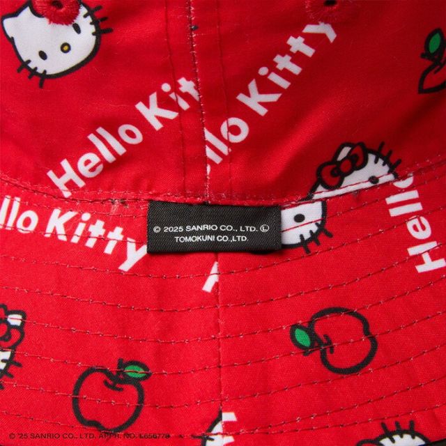 KIDS BUCKET RV KITTY キッズ Kid's バケット01 リバーシブル HELLO KITTY ハローキティ ブラック ニューエラ ハローキティ コラボ バケットハット キッズ ハット 帽子 子供用 S M L ブラック HELLO KITTY (250411)