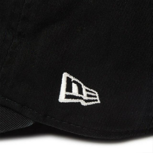 YTH 920 HANDWRITTEN LOGO ニューエラ キッズ キャップ 子供用 帽子 9TWENTY ユースサイズ ブラック イージースナップ 野球帽 黒 ベースボールキャップ 調整可能 通学 通園 (250411)