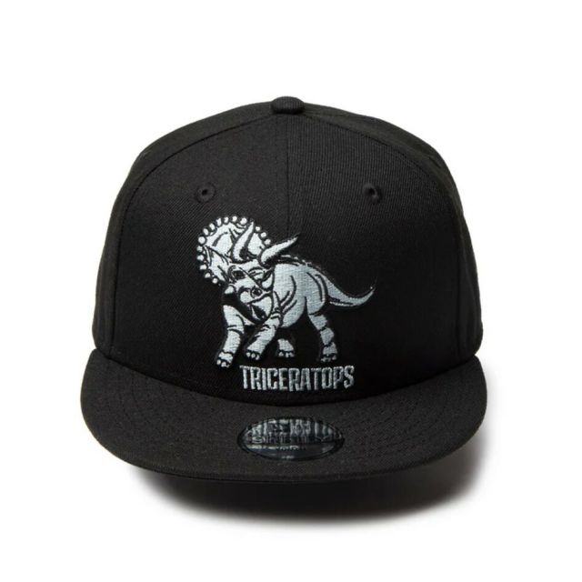 ニューエラ NEWERA CLD 950 ニューエラ 恐竜モチーフ チャイルドサイズキャップ ブラック ホワイト 頭回り約50.1cm?53.9cm (250509)