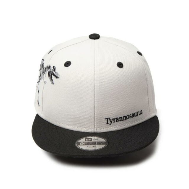 ニューエラ NEWERA CLD 950 ニューエラ 恐竜モチーフ チャイルドサイズキャップ ブラック ホワイト 頭回り約50.1cm?53.9cm (250509)