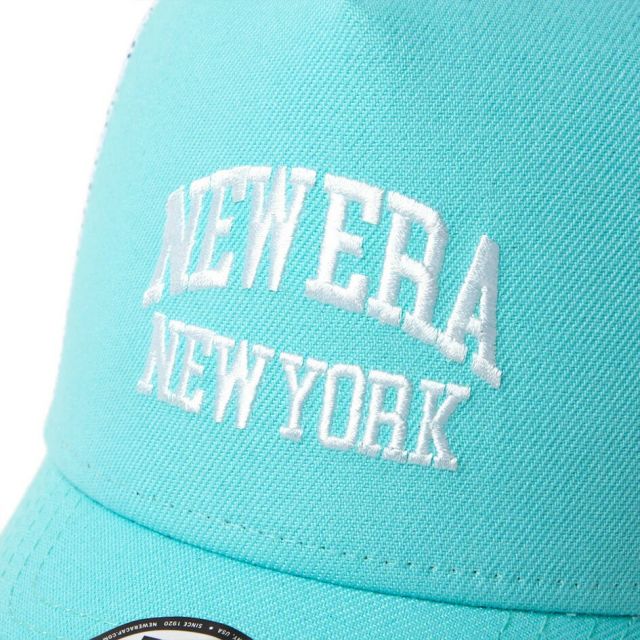 ニューエラ キッズ NEWERA YTH 940AFTR COLLEGE キッズ Youth 9FORTY A-Frame トラッカー College Logo ブラック／ブルーティント／ブリティッシュカーキ (250612)