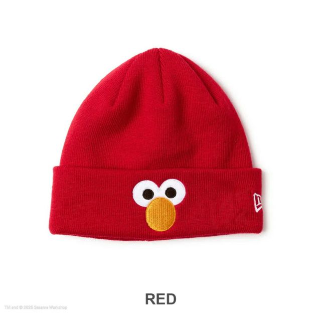 ニューエラ NEWERA KIDS BC KNIT SESAME FACE キッズ Kid’s ベーシック カフニット SESAME STREET セサミストリート Cookie Monster クッキーモンスター 14682536 ブルー ニット帽 ビーニー ユース 6〜15歳対応  メール便 (250904)