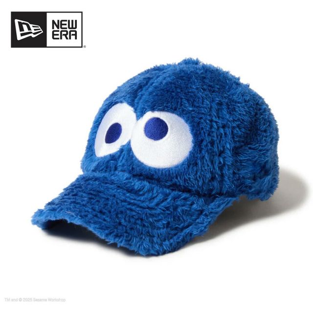 ニューエラ NEWERA YTH 920 SESAME FACE COOKIE ッズ Youth 9TWENTY SESAME STREET セサミストリート Cookie Monster クッキーモンスター 14682469 キャップ 子供用 ベルクロストラップ ユース6〜15歳対応 カーブドバイザー (250904)