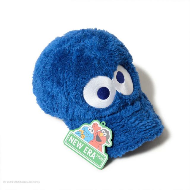 ニューエラ NEWERA YTH 920 SESAME FACE COOKIE ッズ Youth 9TWENTY SESAME STREET セサミストリート Cookie Monster クッキーモンスター 14682469 キャップ 子供用 ベルクロストラップ ユース6〜15歳対応 カーブドバイザー (250904)