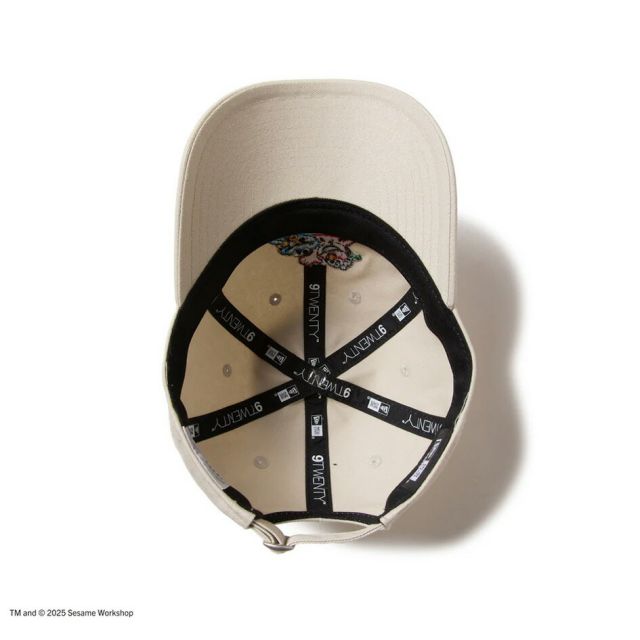 ニューエラ NEWERA YTH 920 SESAME NELG キッズ Youth 9TWENTY SESAME STREET セサミストリート NEW ERA ロゴキャップ 14682467 ブラック／14682466 ストーン コットン素材 カーブドバイザー ユースサイズ 6〜15歳対応 (250904)