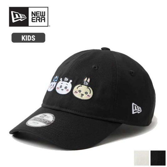 ニューエラ キッズ キャップ ちいかわ Youth 9TWENTY NEW ERA 14864477 アイボリー 帽子 子供用 6歳〜15歳 サイズ調整 クロスストラップ カーブドバイザー ハチワレ うさぎ キャラクター コラボ キッズ帽子