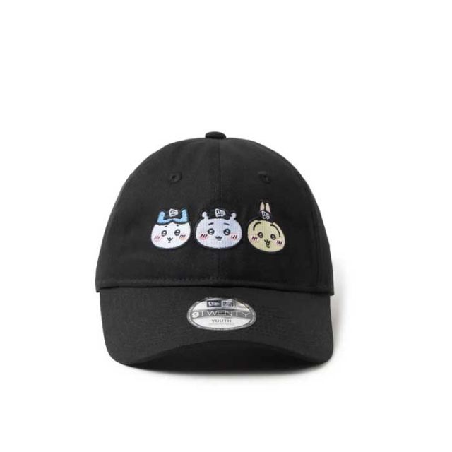 ニューエラ キッズ キャップ ちいかわ Youth 9TWENTY NEW ERA 14864477 アイボリー 帽子 子供用 6歳〜15歳 サイズ調整 クロスストラップ カーブドバイザー ハチワレ うさぎ キャラクター コラボ キッズ帽子
