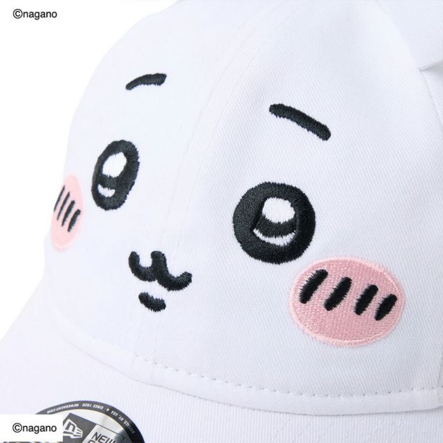 ニューエラ キッズ キャップ ちいかわ NEW ERA Child 9TWENTY ハチワレ 14864499 ホワイト ラディアントブルー 帽子 子供用 2歳〜6歳 クロスストラップ サイズ調整 カーブドバイザー コットン キャップ