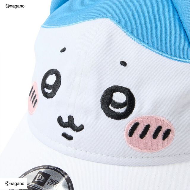 ニューエラ キッズ キャップ ちいかわ NEW ERA Child 9TWENTY ハチワレ 14864499 ホワイト ラディアントブルー 帽子 子供用 2歳〜6歳 クロスストラップ サイズ調整 カーブドバイザー コットン キャップ