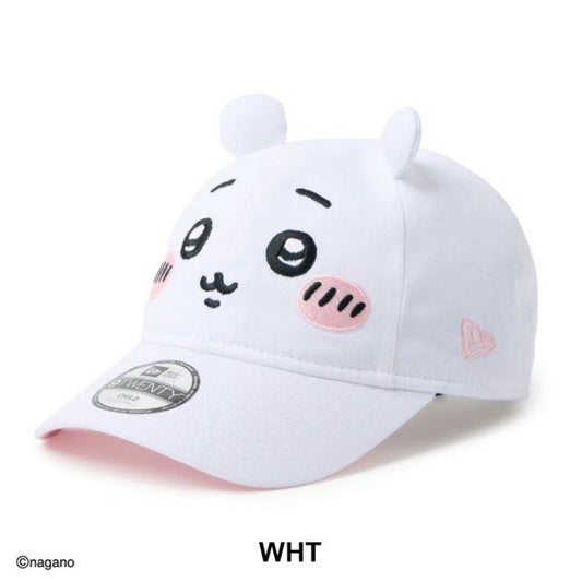 ニューエラ キッズ キャップ ちいかわ NEW ERA Child 9TWENTY ハチワレ 14864499 ホワイト ラディアントブルー 帽子 子供用 2歳〜6歳 クロスストラップ サイズ調整 カーブドバイザー コットン キャップ