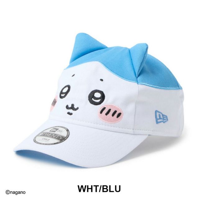 ニューエラ キッズ キャップ ちいかわ NEW ERA Child 9TWENTY ハチワレ 14864499 ホワイト ラディアントブルー 帽子 子供用 2歳〜6歳 クロスストラップ サイズ調整 カーブドバイザー コットン キャップ
