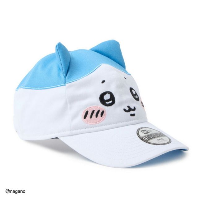 ニューエラ キッズ キャップ ちいかわ NEW ERA Child 9TWENTY ハチワレ 14864499 ホワイト ラディアントブルー 帽子 子供用 2歳〜6歳 クロスストラップ サイズ調整 カーブドバイザー コットン キャップ