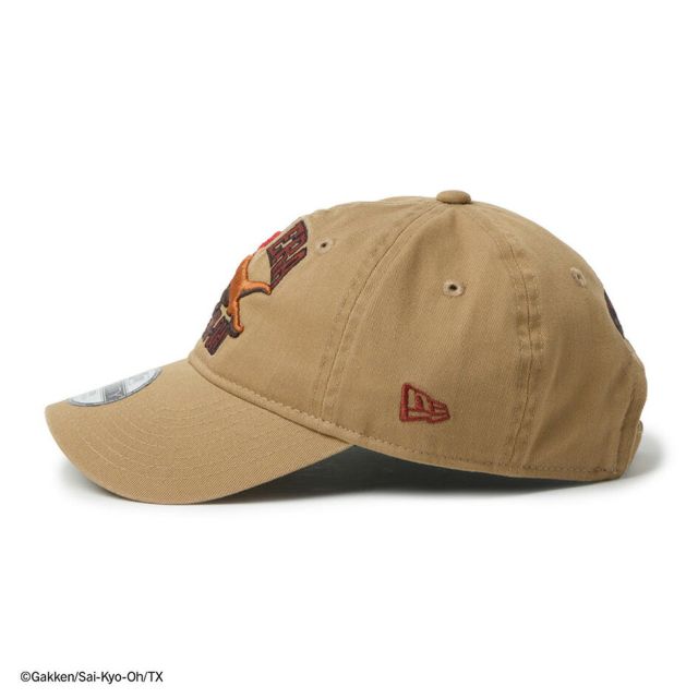 ニューエラ キッズ 最強王図鑑 ティラノサウルス 9TWENTY キャップ カーキ NEW ERA Youth コットン クロスストラップ 帽子 小学生 恐竜 アニメ コラボ 14857674 YTH920 SAI-KYO-OH